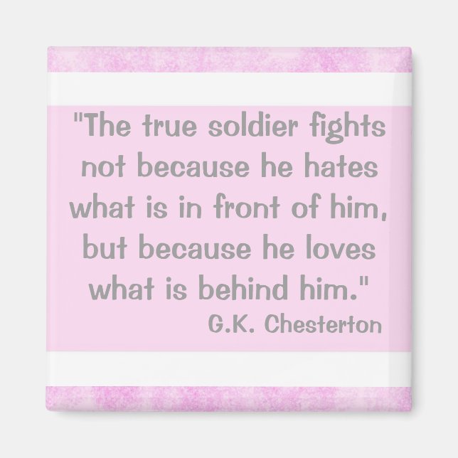 G.K. Chesterton Quote Magnet (Framsidan)