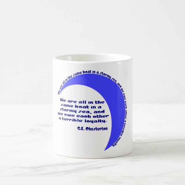 G. K. Chesterton Stormigt hav Kaffemugg (Center)