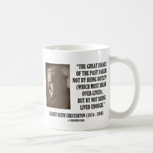 G.K. Chesterton Underbara ideal av det förflutna s Kaffemugg