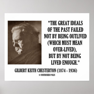 G.K. Chesterton Underbara ideal av det förflutna s Poster