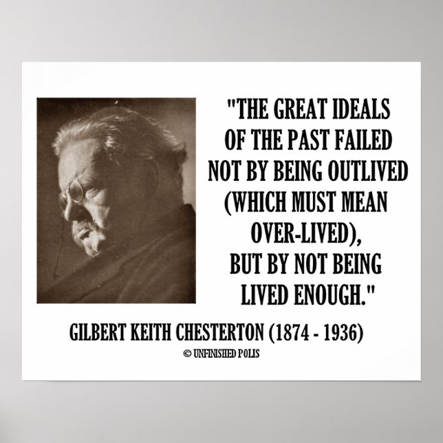 G.K. Chesterton Underbara ideal av det förflutna s Poster (Framsidan)