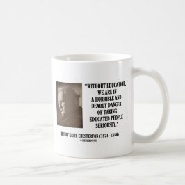 G.K. Dödlig fara för Chesterton utbildning Kaffemugg
