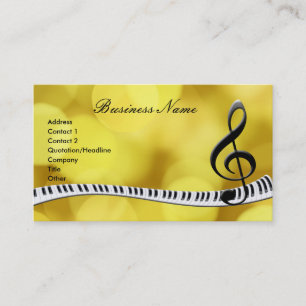 G-Klav & musik notervisitkortar Visitkort