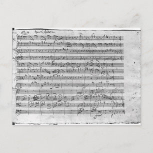 G major for violin, harpsichord och violoncello 3 vykort