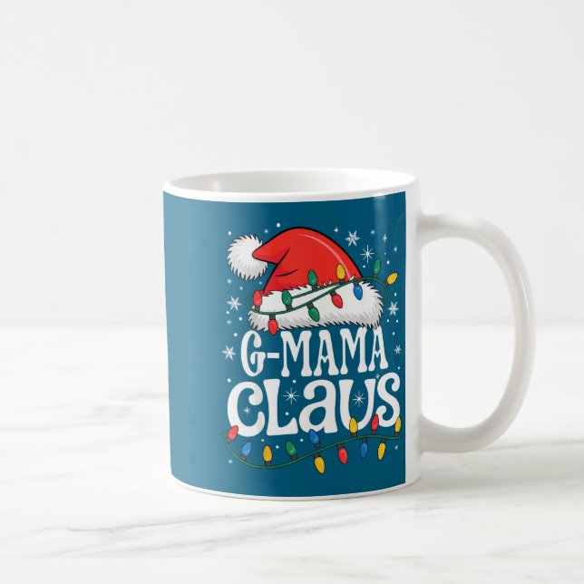 G-mama Claus Funny Xmas Christmas Grandma Holiday  Kaffemugg (Höger)