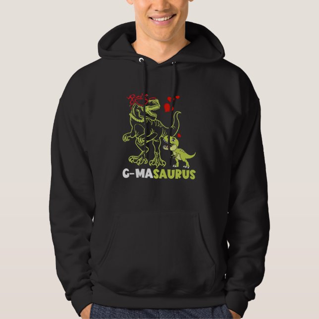 G masaurus G Ma Dinosaur Rex  Mother s Day Hoodie (Framsida)