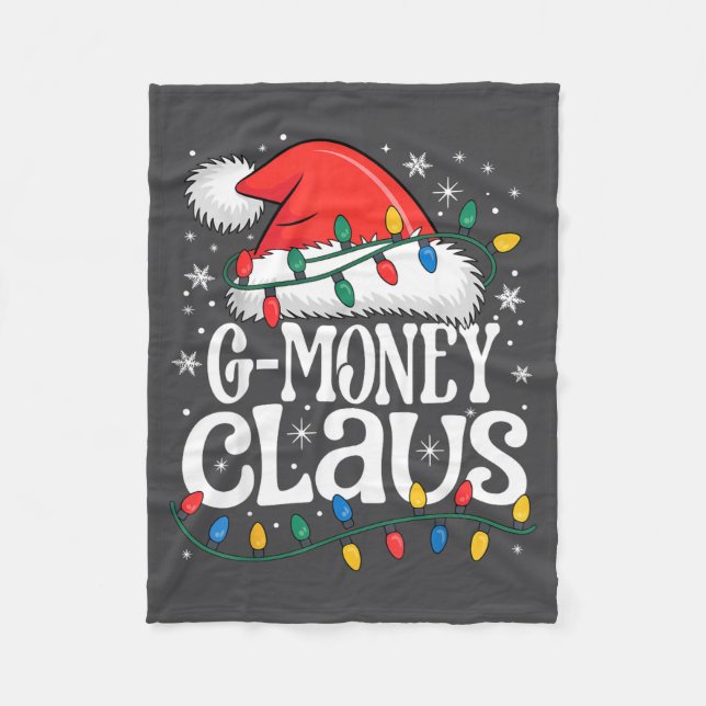 G-money Claus Funny Xmas Christmas Grandma Holiday Fleecefilt (Framsidan)