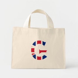 G Monogram övertäckt av Union Jack Flagga Mini Tygkasse