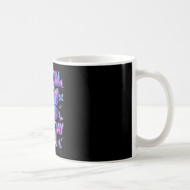 G mormor till födelsedagsflickan fjärilsfamilj kaffemugg (Höger)