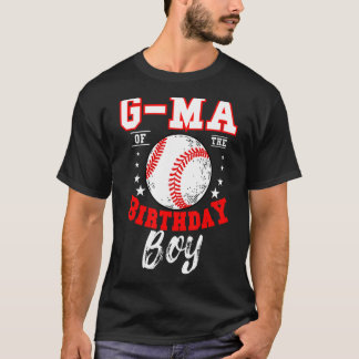 G Morsa från födelsedagstorget Baseball Theme Bday T Shirt