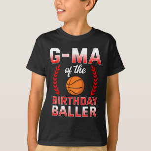 G-Morsa vid födelsedagskorgen Basketball Bday Cele T Shirt