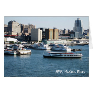 g/nc Artisanware reser NYC Hudson River Hälsningskort