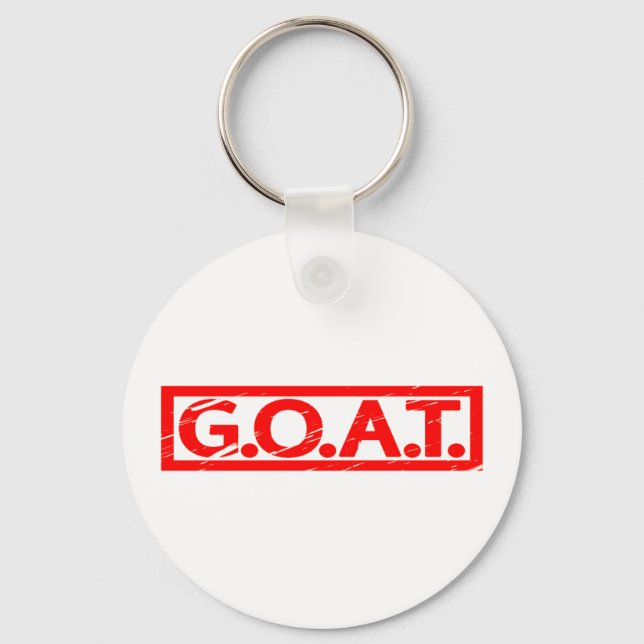 G.O.A.T. Frimärke Nyckelring (Framsida)