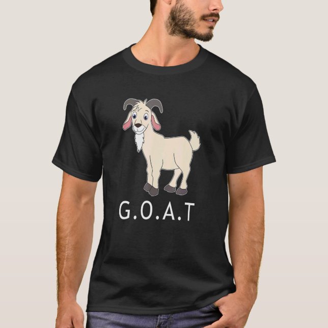 G O A T Greatest Of All Time 2 T Shirt (Framsida)