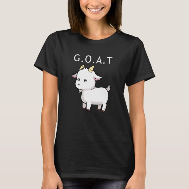 G O A T Greatest Of All Time 3 T Shirt (Framsida)