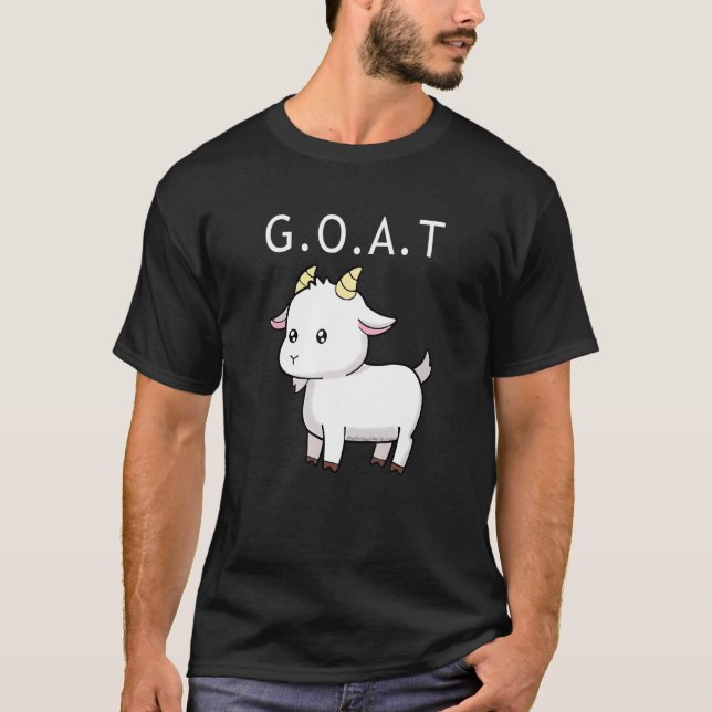 G O A T Greatest Of All Time 3 T Shirt (Framsida)