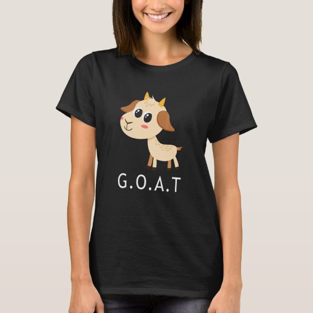 G O A T Greatest Of All Time T Shirt (Framsida)
