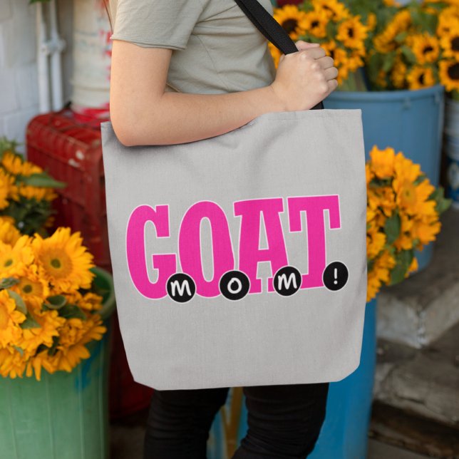 G.O.A.T. MAMMA! - Cute for Mamma Graphic Print Tygkasse (Skapare uppladdad)