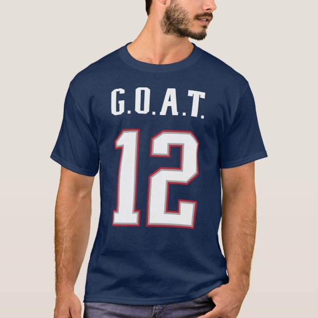 G.O.A.T. Numrera 12 T-shirt (Framsida)