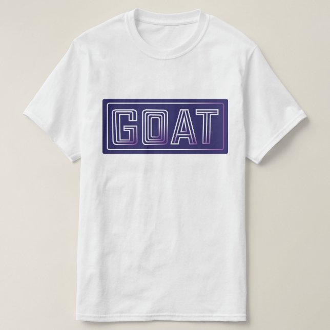 G.O.A.T. överst T Shirt (Design framsida)