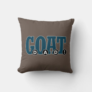 "G.O.A.T. PAPPA!" För Pappa-grafik Kudde