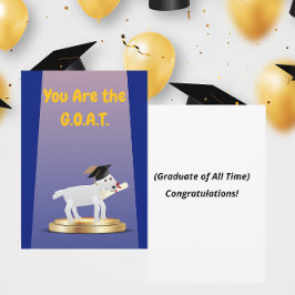 G.O.A.T. – Tidernas Bästa Platta Greeting Card Kort
