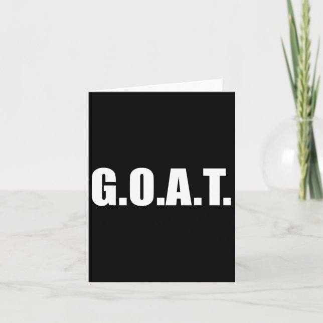 G.o.a.t Underbarare av hela tiden Kort (Framsida)