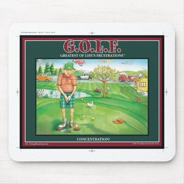 G.O.L.F. STÖRSTA AV LIV FRUSTRATIONER MUSMATTA (Framsidan)