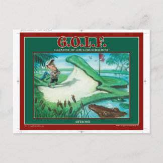G.O.L.F. STÖRSTA LIVSFRUSTATIONER VYKORT