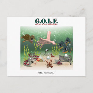 G.O.L.F. UNDERBARARE AV LIVSMETS FRUSTRATIONER VYKORT