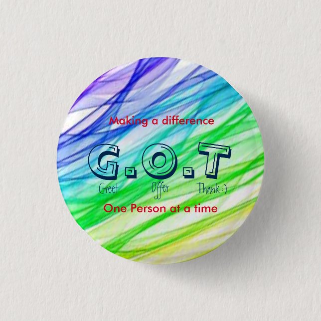 "G.O.T-" kundtjänst? Knapp (Framsida)