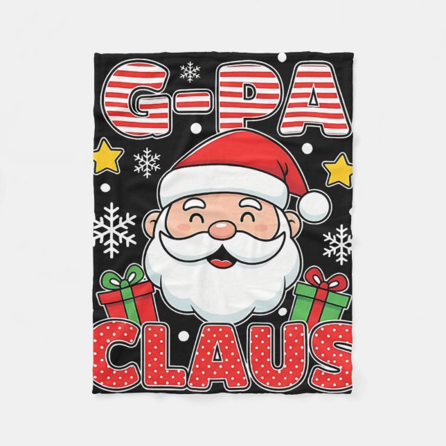 G-pa Claus Shirt Group Gifts Matching Family Chris Fleecefilt (Framsidan)