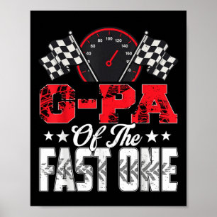 G-pa den snabba bilfamiljen på en födelsedag 1:a T Poster