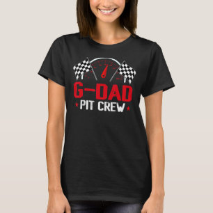G Pappa Pit Crew Tävling Car Födelsedagsfest Tävla T Shirt
