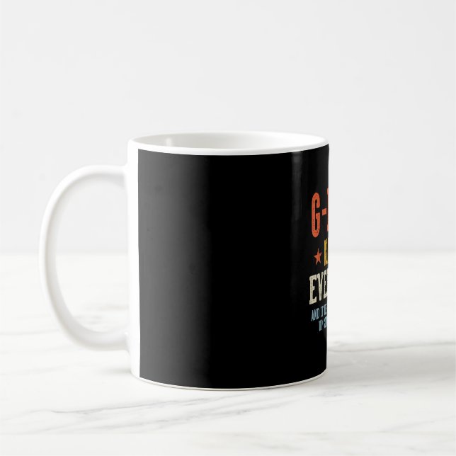 G-pappa vet allt fars dag retro kaffemugg (Vänster)