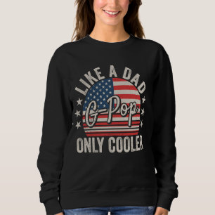 G-Pop som en enda Pappa Cooler Funny Pappa Grandpa T Shirt