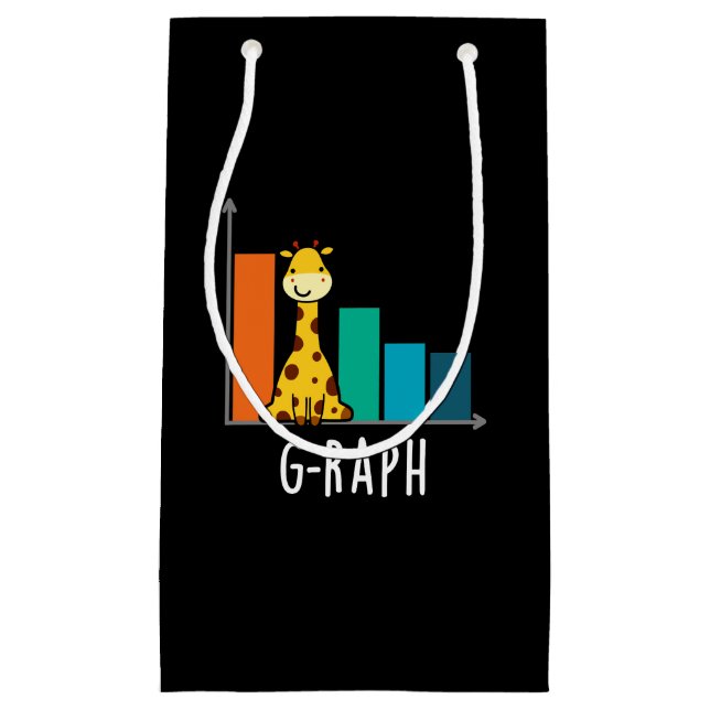 G-raph Funny Giraffe Graph Pun Mörk BG (Framsidan)