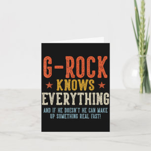 G-rock vet allt fars dag retro vintage kort