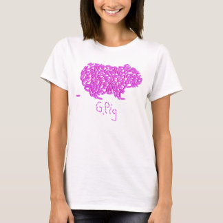 G. RosaT-tröja för gris w/Single Poopie Tee Shirt