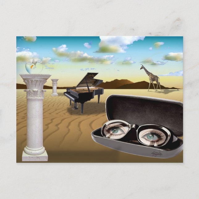 G Sharp - Surrealism av Cheryl Daniels Vykort (Framsida)