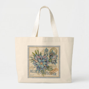 G Skapar Office Blue-blomma Jumbo Tygkasse