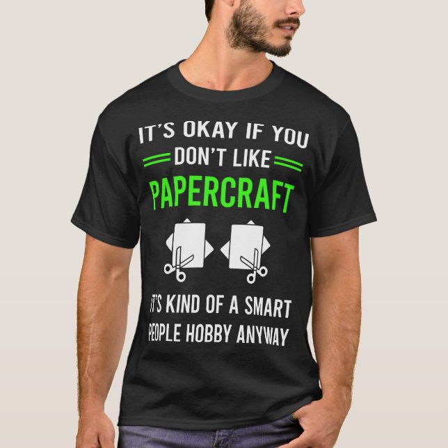 G Smart People Papercraft Papper Craft Craft T Shirt (Framsida)