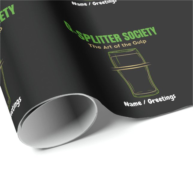 G-Splitter Society Konsten att Gulp PintKultur Presentpapper (Rullad Hörn)