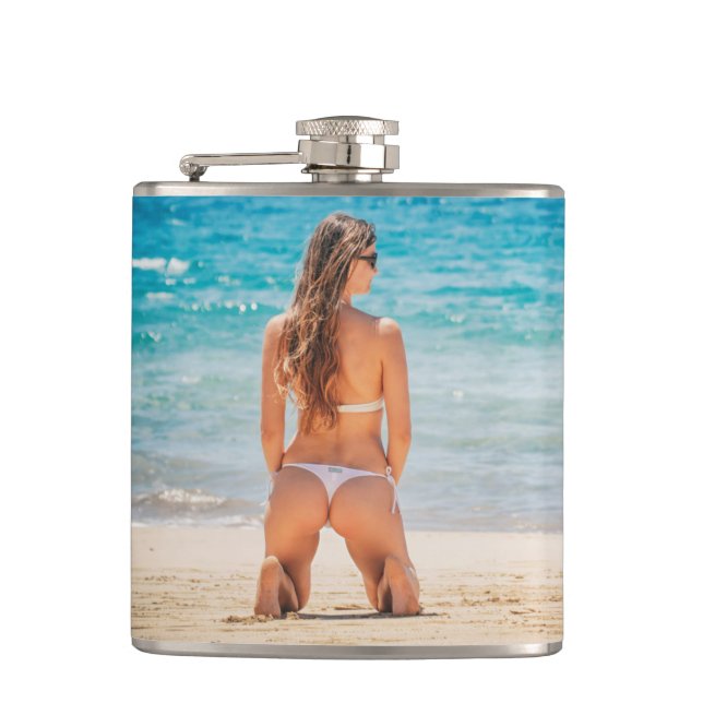 G-STRING BEACH GIRL Flasks Fickplunta (Framsidan)