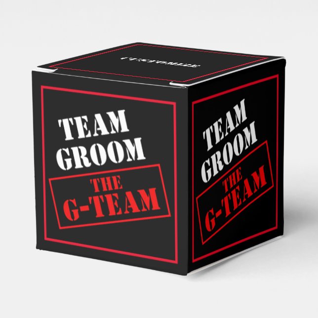 G-Team Groom Cube Presentaskar (Framsidan Sidan)