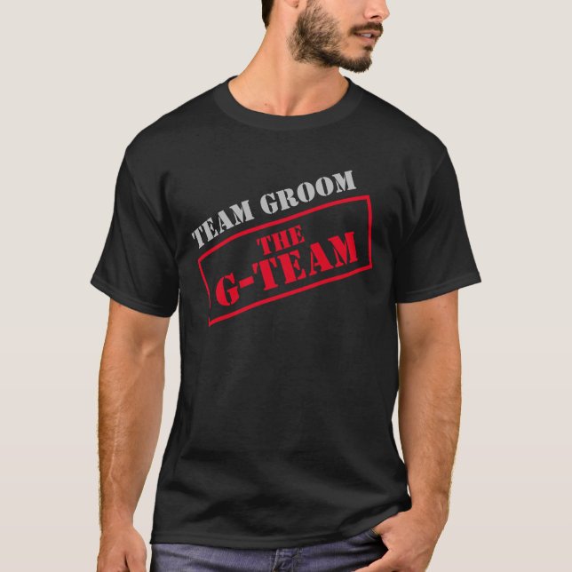 G-Team Team Groom T Shirt (Framsida)