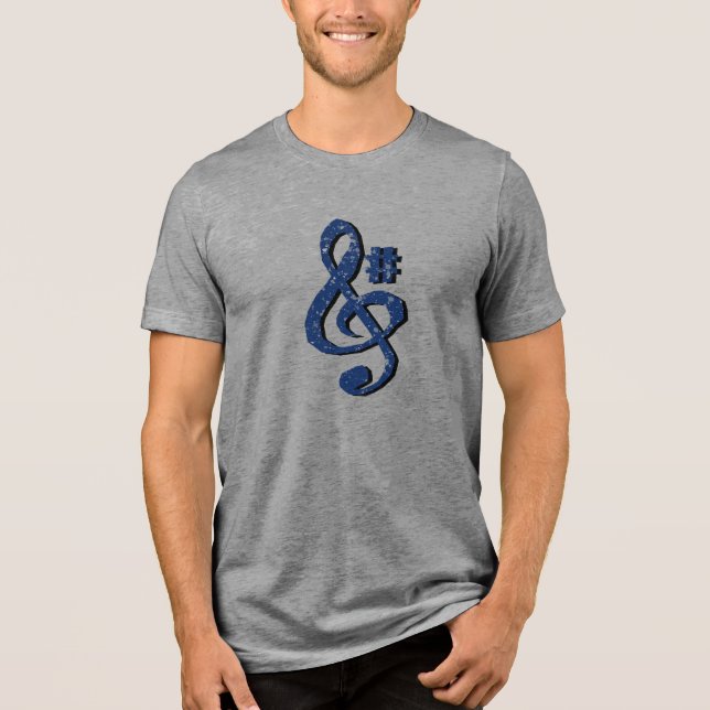 G# Treble Clef T-Shirt (Framsida)