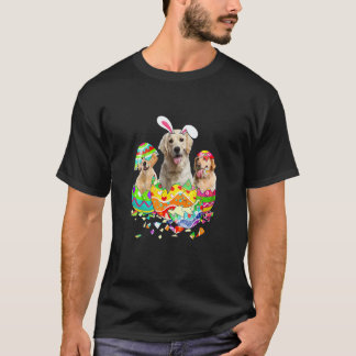 G U L D E N Retriever Kanin Glad Påsk Hund T Shirt