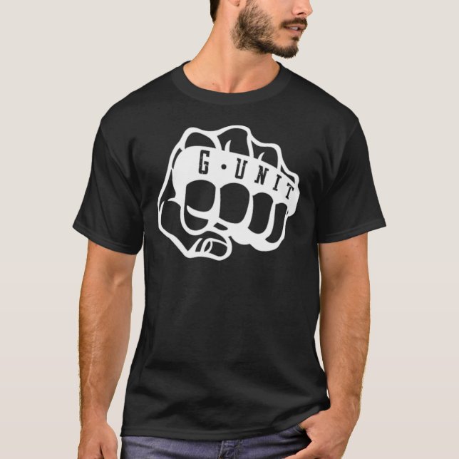 G Unit Knuckle Dusters   T Shirt (Framsida)