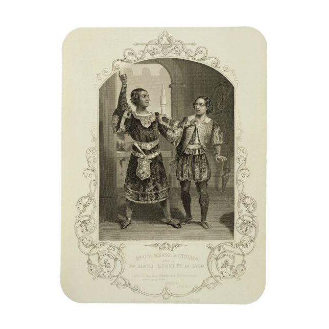 G. V. Brooke as Othello och James Bennett as Ia Magnet (Vertikal)